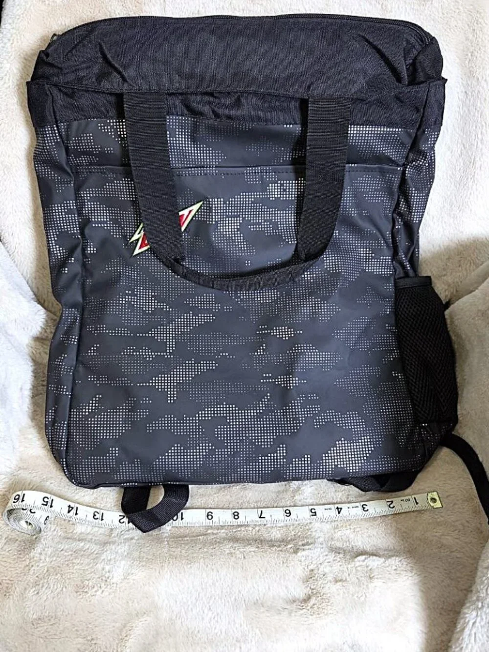 North End Moutain Dew Black Camo Convertible Backpack Tote Insulated